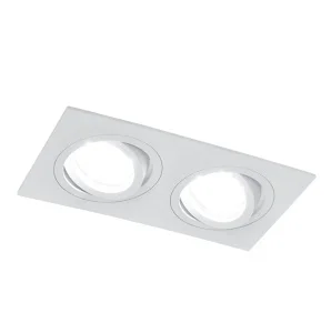 Светильник встраиваемый двойной  MR16 G5.3 белый DL2802 40529 поворотный  (Feron)  1