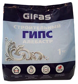 Гипс строительный Гифас 1кг  1 20