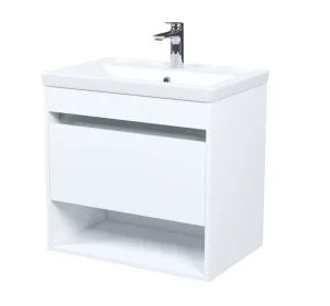 Тумба с раковиной подвесная  Zodiac X  с нишей белая 60см ZDX60WNi95K (Iddis)  1