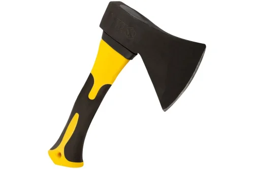 Топор кованый 600гр фиберглассовая укорочнная рукоятка Fit 46260   1