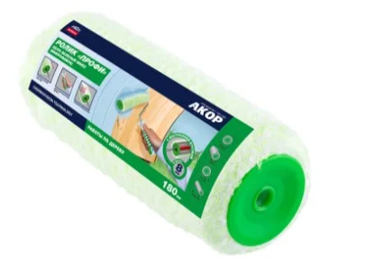 Ролик малярный 240мм. микрофибра ворс 11 мм, бюгель 8 мм, Профи (242 48 024) (Акор)  1 5 36