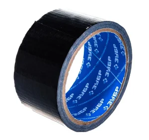 Лента клейкая армированная 48мм*45м универсальная черная на тканевой основе 12096-50-50 ЗУБР *1