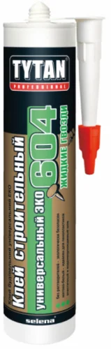 Клей строительный № 604 универсальный ЭКО Professional белый 440гр 16462 23325 (Tytan)  12  (+5)