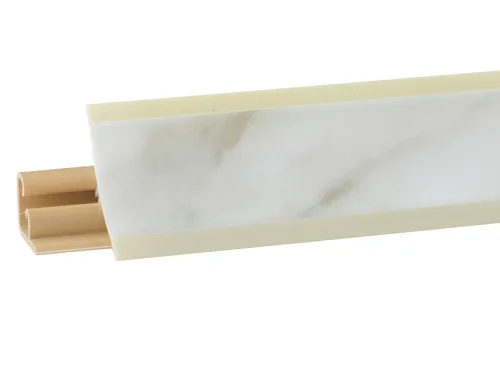 Плинтус д столешницы мрамор каррара (Скиф № 14) 3м LB-23-671 (6148) (Korner)  1
