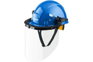 Щиток защитный лицевой Заслон, экран 220х385мм, поликарбон 2мм, для крепления на каске Зубр Професси