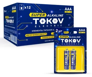 Элемент питания алкал. AAA LR03 (блист.2шт) TKE-ALS-LR3 B2 (Tokov Electric)  1