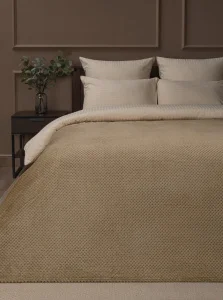 Плед Texrepublic 150х200см фланель жаккард ромбики бежевый TF FNJ BE14 008/1520 NC 93393