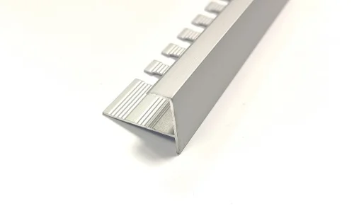 Профиль д каф алюм. F-образный гибкий 10х2700мм серебро матовое д плитки до 10мм ПФП-10  40