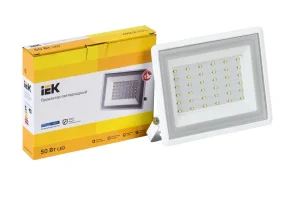 Прожектор светодиодный СДО 06-50 6500К IP65 бел. LPDO601-50-65-K01 (IEK)  1