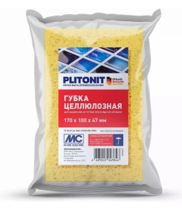 Губка целлюлозная д/удаления эпоксидной затирки PLITONIT