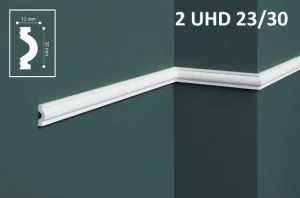 Молдинг настенно-потолочный UHD Polymer 2 23/30 2м Солид 