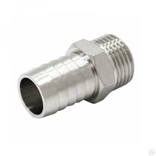 Штуцер для шланга 1 2 x18 с НР никелир.  100 500