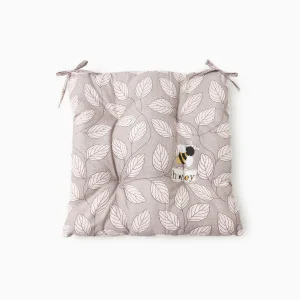 Подушка на стул "Этель" Листья 40×40см серая 100% п/э 10713153 *1