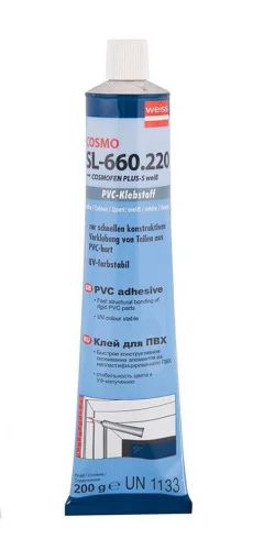 Клей PLUS-S WEIB алюминиевый мембранный белый 200гр SL-660.220 (Космофен)  30 (-30)
