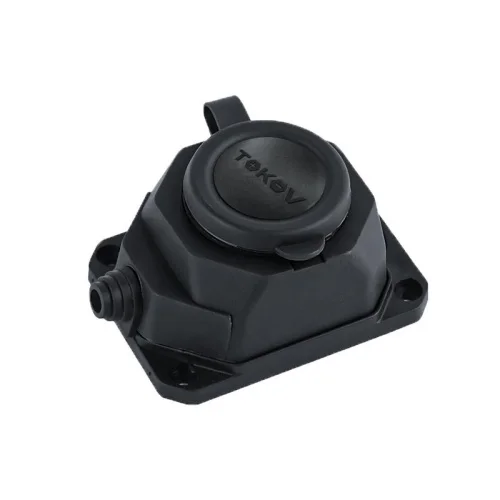 Колодка удлинителя 1-м 16А IP44 с заземл. каучук TKE-C05-KK1-Z черная (Tokov Electric)  1