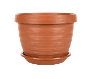 Горшок для цветов 5Plast Толедо Ж1167 Терракот 3л