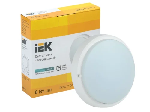 Светильник светодиодный 8Вт 4000К 530Лм LDPO0-4001-8-4000-K01 (IEK)  1