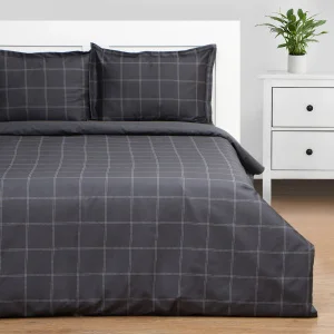 КПБ Этель 2 сп Cage: graphite, 175х215 см, 200х215 см, 50х70+3 см-2 шт, мако-сатин, 114г/м2 10060116