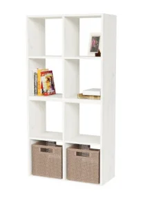 Стеллаж 8 секции 1392х700х294мм Дуб грей (Герда)  1