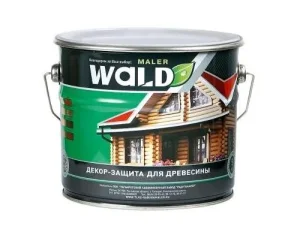 Пропитка защитно-декоративная для древесины Wald бесцветная  3л  1 3