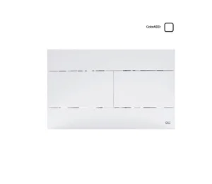 Клавиша д инсталляции Oliveira механ. двойная SLIM, пластик белый 659041 (OLI)