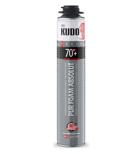 Пена полиуретановая монтажная профессиональная KUDO PROFF ABSOLUT XPRESS 70+ KUPP10SX70+  1 12