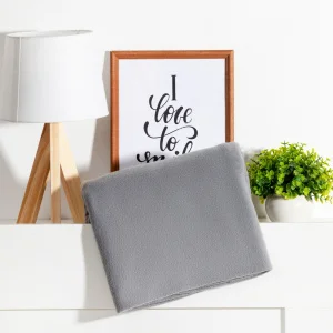 Плед "Экономь и Я" Светло-серый 150х130см 100% п/э 160г/м2 7138919 *1