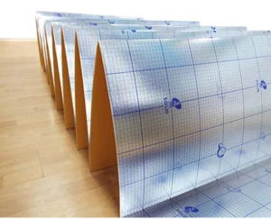 Подложка-гармошка Солид желтая ламинированая с пароизоляцией и скотчем 1000 х 500 х 2мм, 15 кв.м