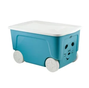 Ящик для хранения на колесах детский Lalababy Play with Me 50л синий колокольчик LA103211046 *1/4