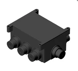 Коробка распаячная СП 120х80х60мм д монолит.стр-ва с крышкой 8 выводов IP44 КР1301-И (Hegel)  1