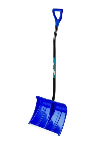 Лопата снегоуборочная пластиковая 374х500х1420мм с алюм. черенком ЛПА-500 Сибин 421847  1 5
