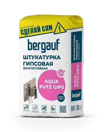 Штукатурка гипсовая Aqua Putz Gips 25кг Bergauf  1 42 49