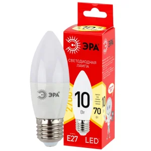 Лампа Е27 свеча 10Вт 800Лм 2700К LINE LED B35-10W-827-E27 R E27 / Е27 Б0052377 (Эра) *1/10/100