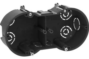 Коробка установочная KUP-2-70-45 черная 2х местная 141х70х45мм для полых стен саморезы металлические