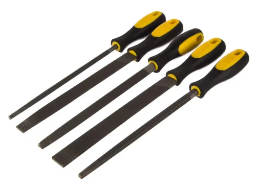 Набор напильников 200мм 5 предм. двухкомпонентная рукоятка STAYER Professional 1682-20-H5  1