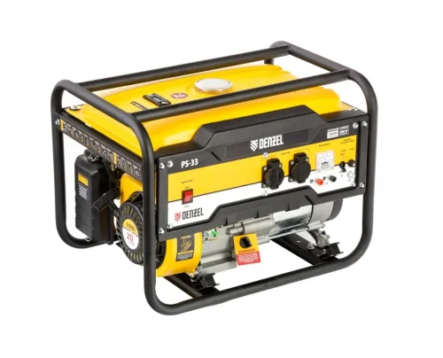 Генератор бензиновый Denzel PS-33 3,3кВт 230В 15л ручной стартер 946834  1