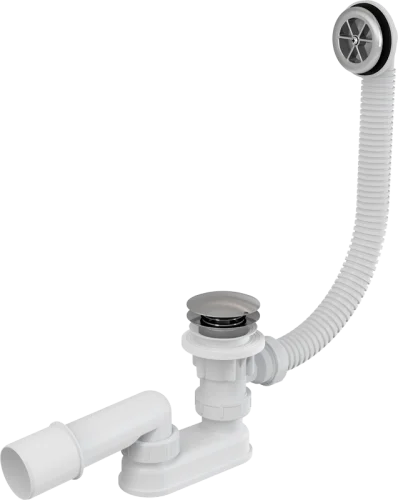 Сифон д ванны с выпуском и переливом слив click clsck 40 50 AG210132160 (Alca Plast)  1