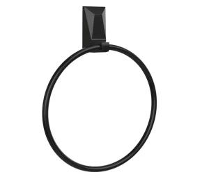 Полотенцедержатель кольцо "Ice black" KLE-ICE011BL (Kleber) *1