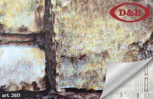 Пленка самоклеящаяся 0,45х8м каменная кладка серая 2611 *1/20