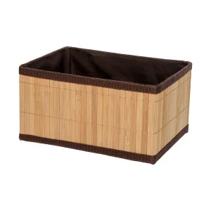 Корзина стеллажная "Бамбук", Д240 Ш180 В130, коричневый Shan-08