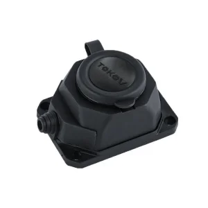 Колодка удлинителя 1-м 16А IP44 с заземл. каучук TKE-C05-KK1-Z черная (Tokov Electric)  1