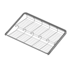Обувница 2-ярусная выдвижная серия 460 L=607 Металлик CI