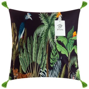 Наволочка декоративная Этель Фауна 43х43см с кисточками 7039253 *1
