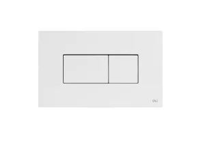 Клавиша для инсталляции пневматическая двойная OLI KARISMA 641001 пластик белый