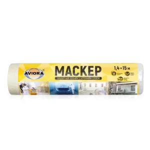 Маскер защитная пленка с клейким слоем 1400мм х15м Aviora *1/30