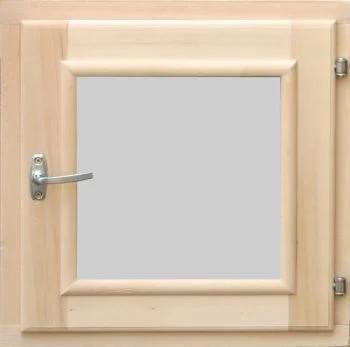 Оконный блок осина 400х400х65 (двойное остекление,фурнитура) *1 Оконный блок осина 400х400х65 (двойное остекление,фурнитура) *1