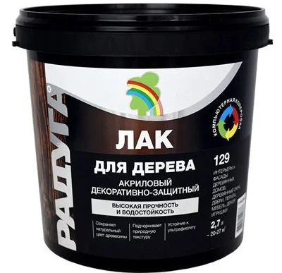 Лак ВДАК  Радуга 129  матовый 2,7 л  1 6