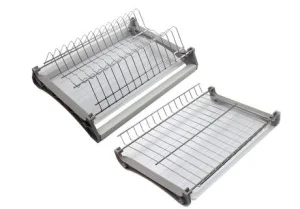 Сушка проволочная, 280x764x124 мм, двухуровневая, с алюминиевой рамкой, цвет - хром (SU 800(R)/Cr)