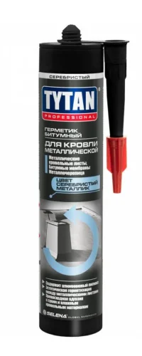 Герметик битумный д кровли Professional чёрный 310мл 17690 (Tytan)  12 (-30)