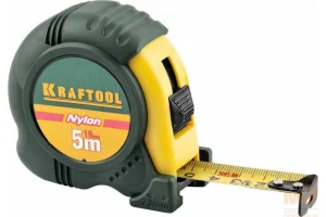 Рулетка 5м 19мм обрезиненный корпус, фиксатор, ударопрочный Kraftool X-Drive 34122-05-19_z02